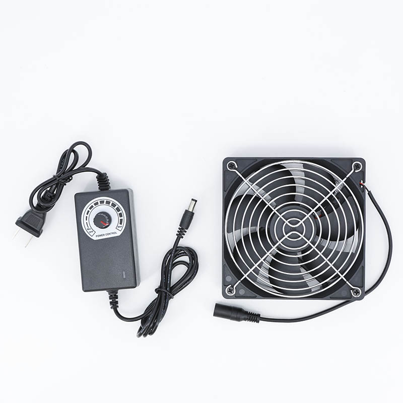 Level Shifter 3.3V - 120x25mm DC 12V koelventilator 12cm met