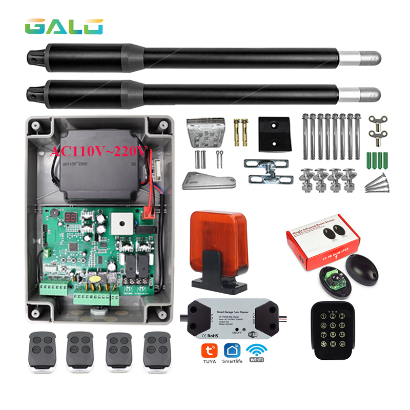 Smart Home Automation Diy - Dubbele blad zonne-draaipoort motoropener met antidiefstalfunctie