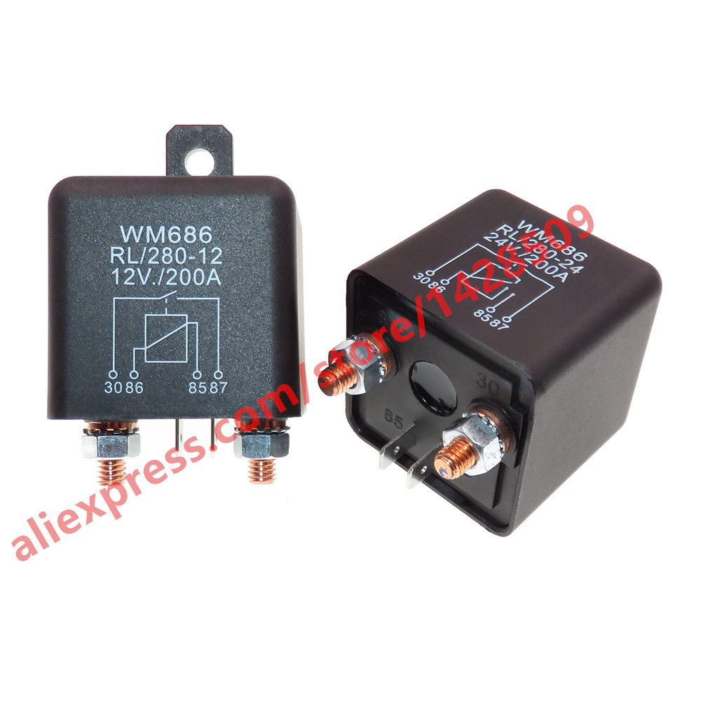 Shelly Relay Module - High Power 200A/DC12V/24V/48V Relais 4 Pin