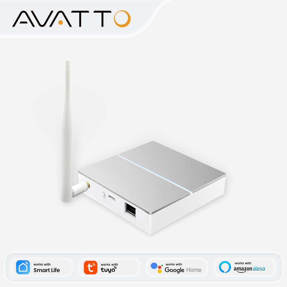 Matter Hub Thread - AVATTO Tuya ZigBee Gateway met antenne
