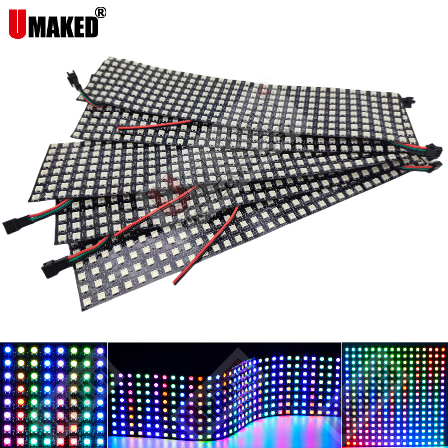 Rgb Led Matrix 8X8 - 2 stks WS2812B Individueel Adresseerbare Digitale