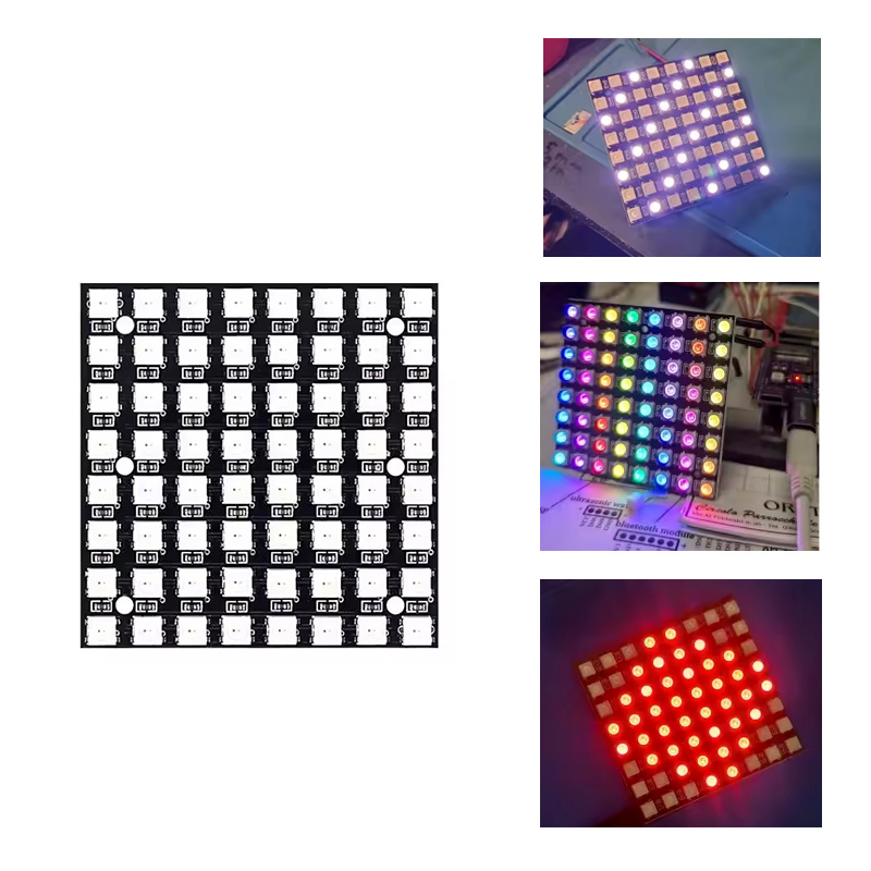 Rgb Led Matrix 8X8 - WS2812 LED 5050 RGB 8x8 64-bit