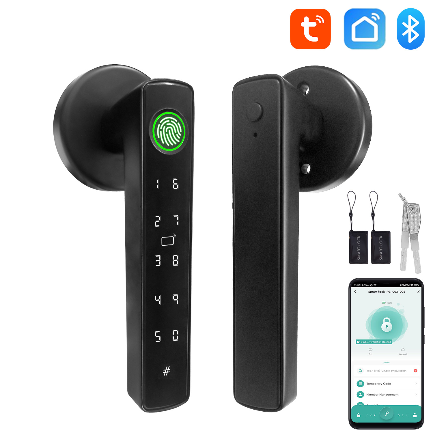 Home Automation Tutorial - Tuya Smart Bluetooth-deurslot Biometrisch elektronisch slot