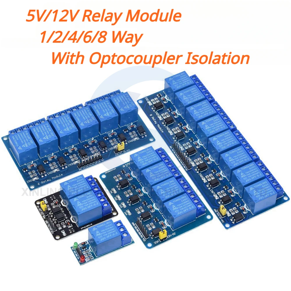 Home Automation Arduino - 5/12V 1/2/4/6/8 Kanaals Relaismodule Met Optocoupler