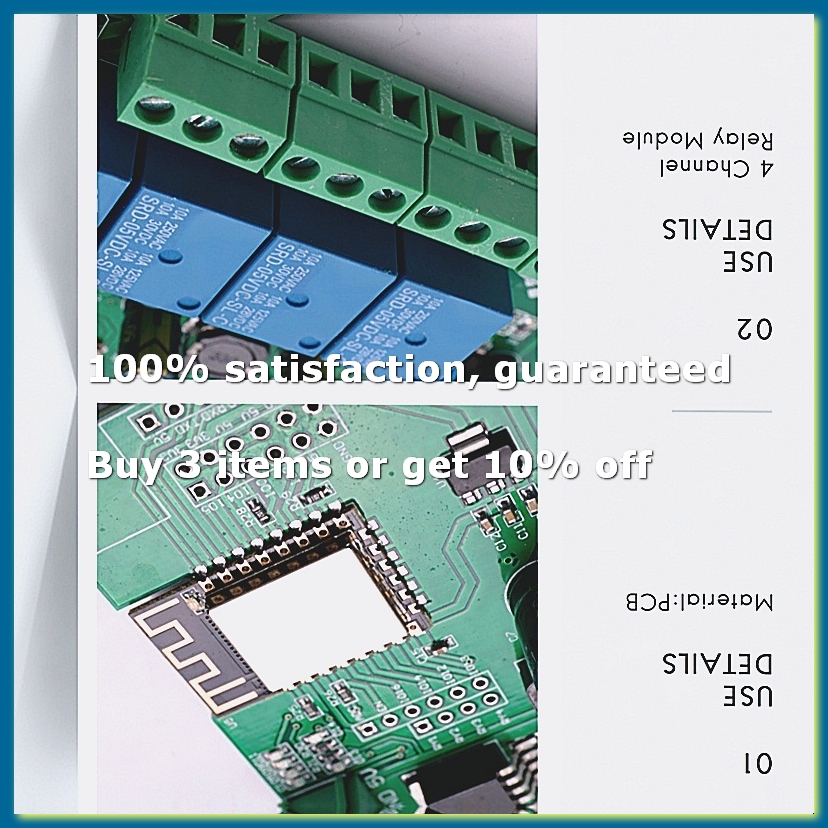 Relay 8 Channel Board - ESP8266 Draadloze WIFI 4-kanaals relaismodule ESP-12F