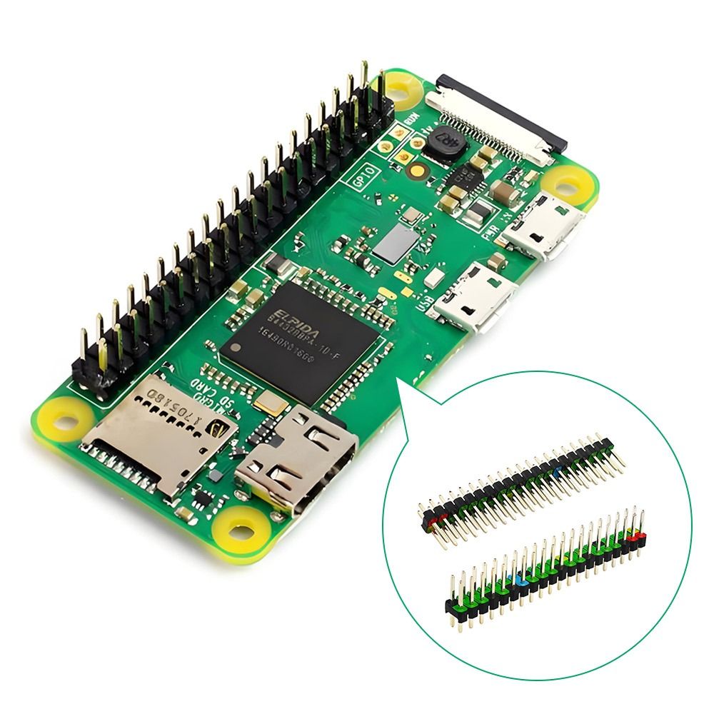 Pi Zero W Board - 2*20pin Development Board Header 2.54mm Afstand