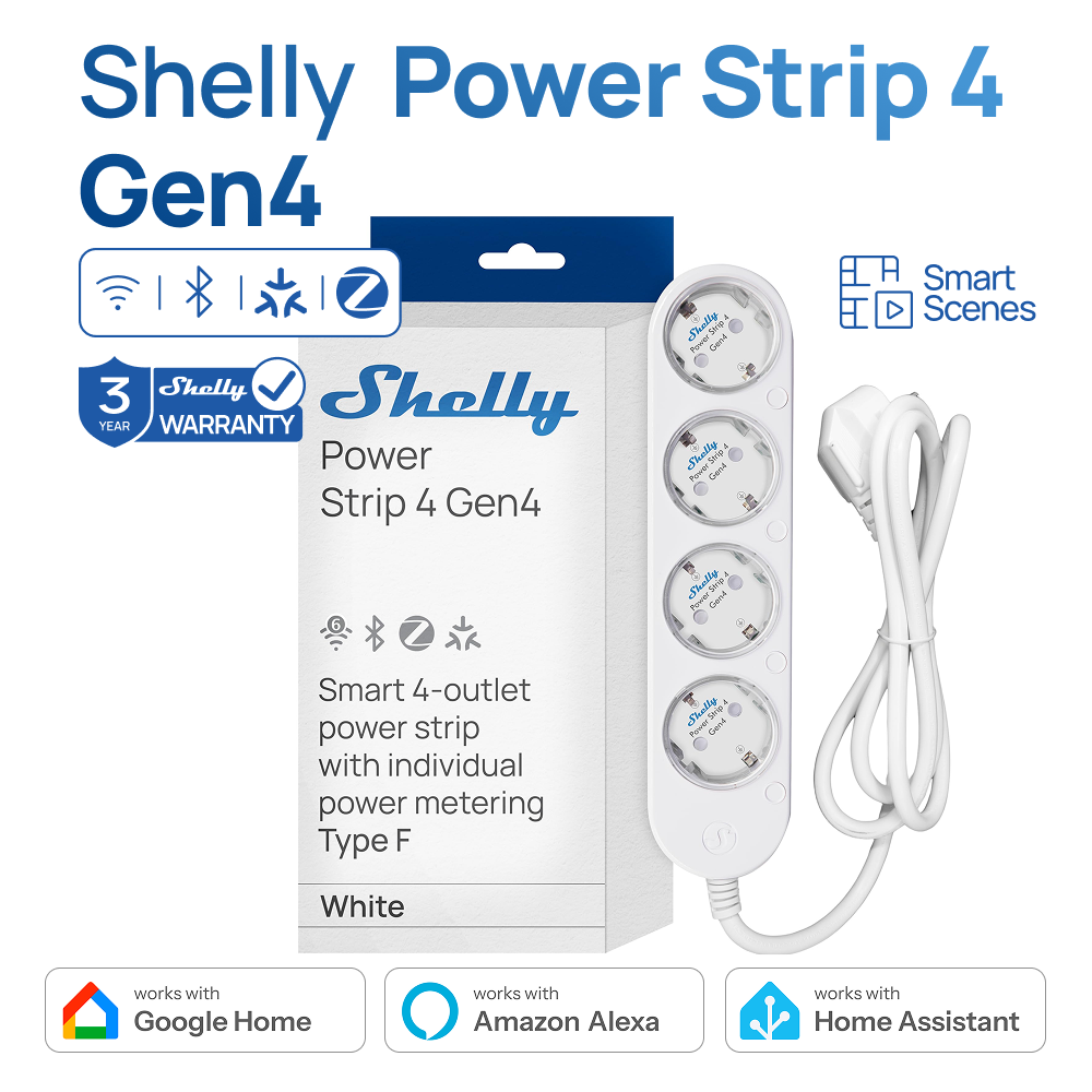 Shelly Relay Module - Shelly Power Strip 4 Gen 4