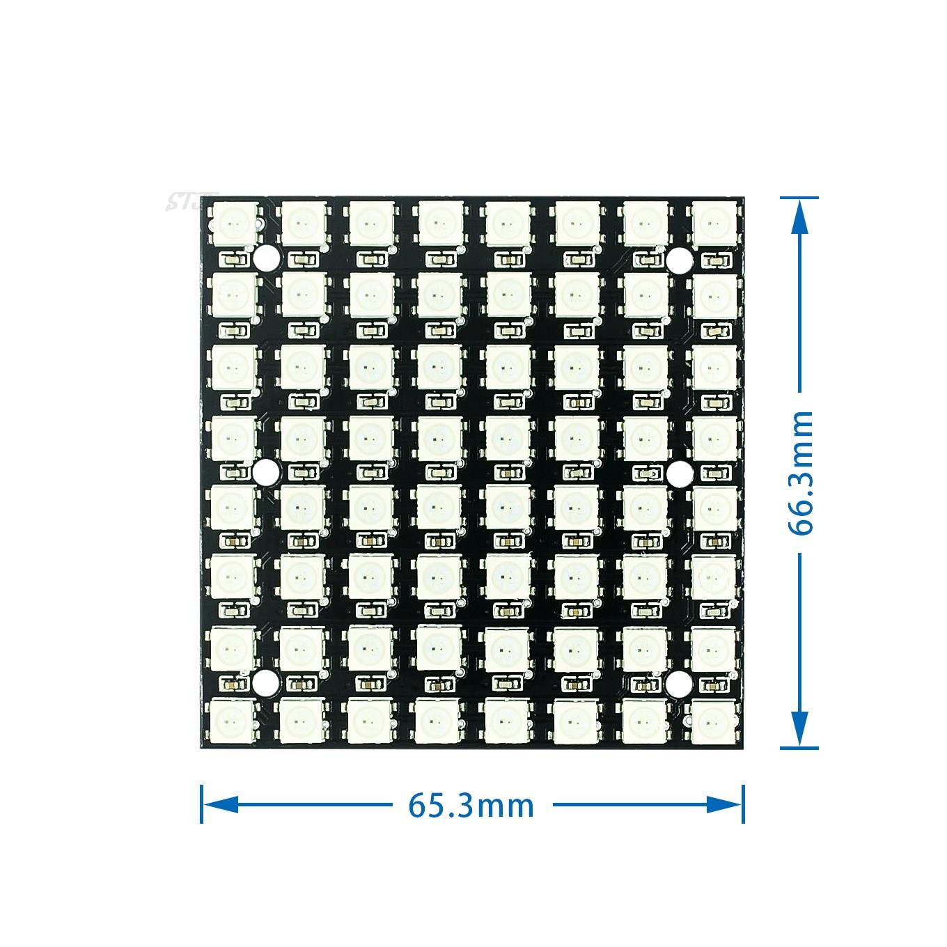 WS2812 smd LED 5050 RGB 8x8 64 - Rgb Led Matrix 8X8 recensie en prijs