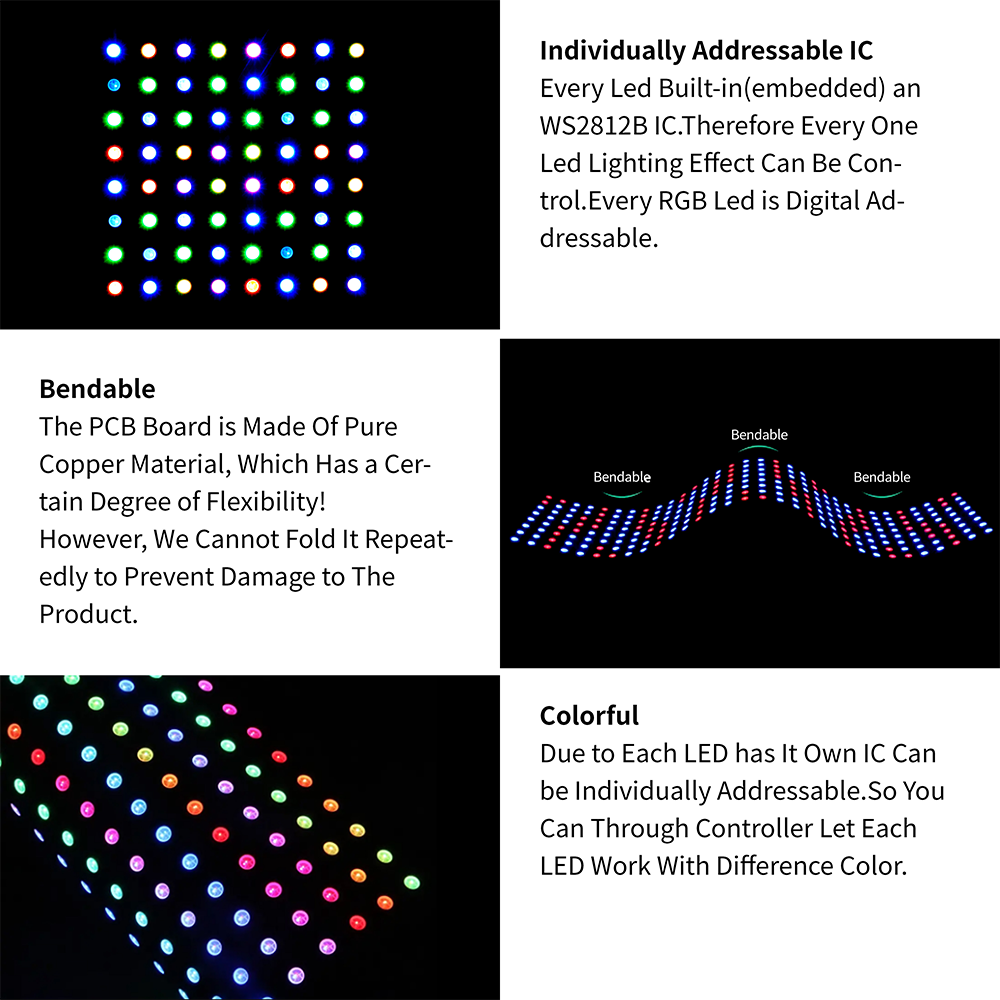 8X8 16X16 8X32 WS2812B Met USB - Rgb Led Matrix 8X8 recensie en prijs