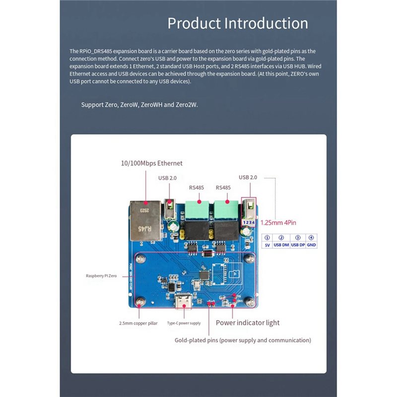 FEDI-Rpi0-DRS485 Dual RS485-ui - Pi Zero W Board recensie en prijs