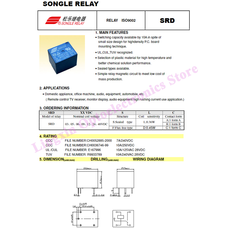 100 Stks/partij SRD-05VDC-SL-C - Shelly Relay Module recensie en prijs