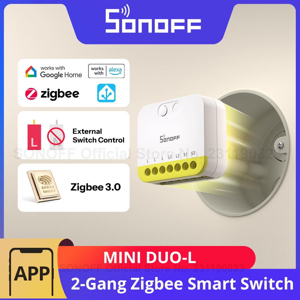 SONOFF MINI DUO-L 2-voudige Zi - Sonoff Basic Switch recensie en prijs