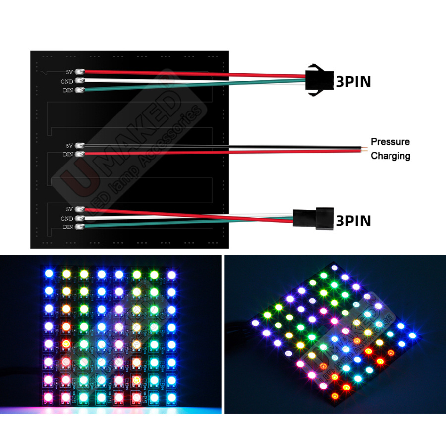 2 stks WS2812B Individueel Adr - Rgb Led Matrix 8X8 recensie en prijs