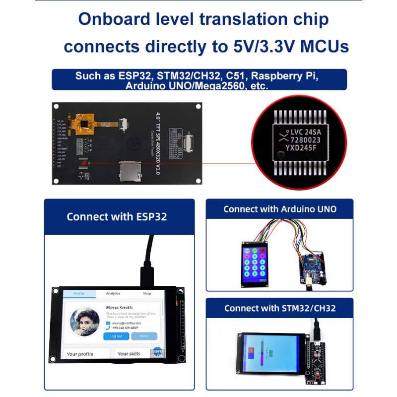 4.0 Inch 320X480 SPI TFT LCD M - Home Automation Arduino recensie en prijs