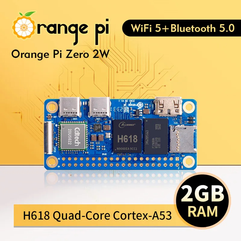 Orange Pi Zero 2 W 2 GB RAM DD - Pi Zero W Board recensie en prijs