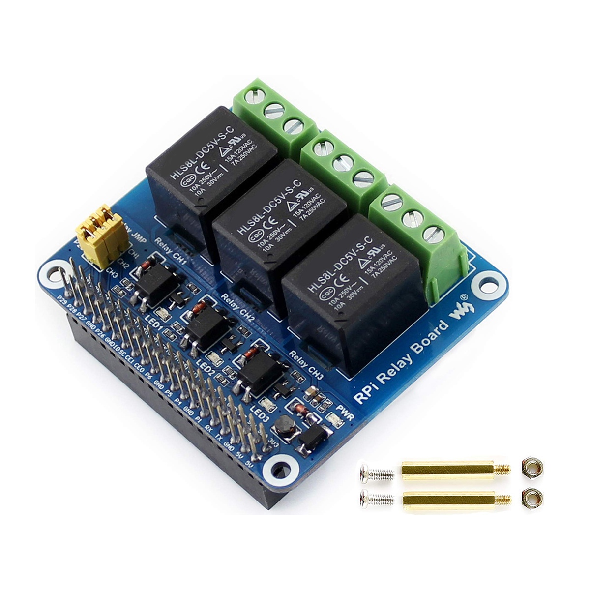 Waveshare 5V 3-kanaals relaism - Pi Zero W Board recensie en prijs