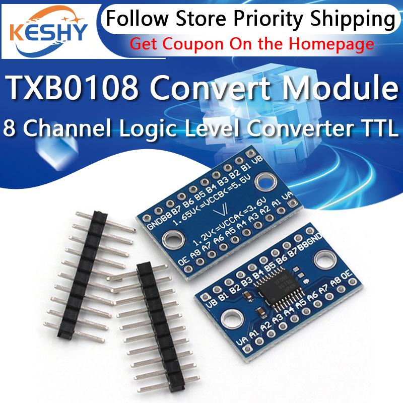 3.3V 5V TXS0108E 8 Kanaals Log - Level Shifter 3.3V recensie en prijs