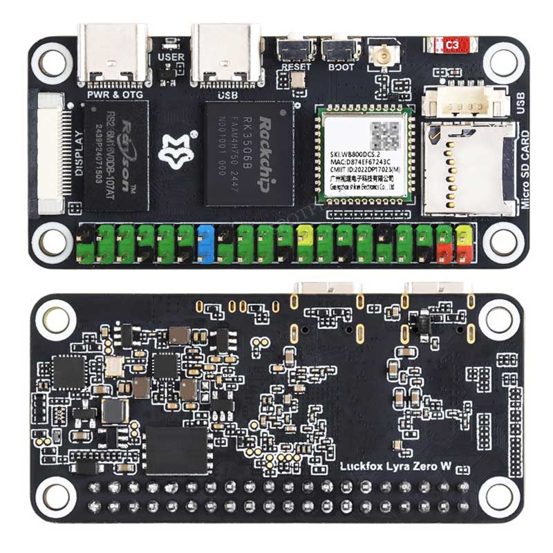 Luckfox Lyra Zero W RK3506B Ro - Pi Zero W Board recensie en prijs