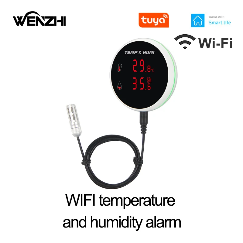WiFi-temperatuursensor Alarm D - Smart Home Automation Diy recensie en prijs