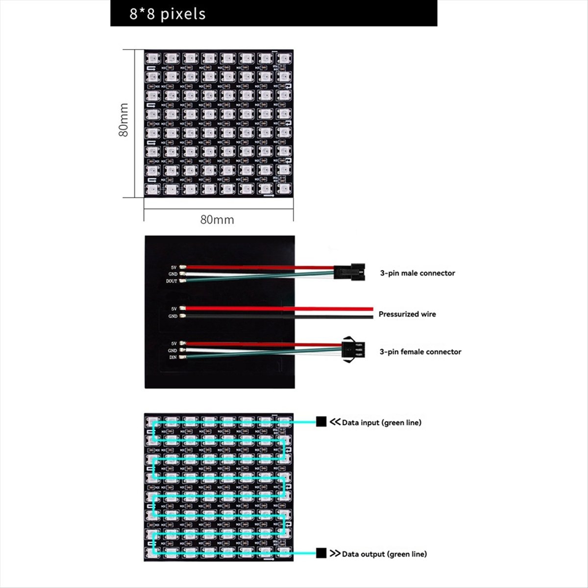 A36R WS2812B Dot Matrix Scherm - Rgb Led Matrix 8X8 recensie en prijs